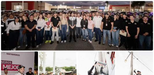 Retiran más de 3,500 anuncios irregulares de postes en Matamoros para mejorar la imagen urbana
