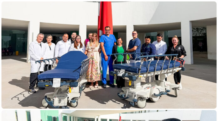 Senadora Maki Ortiz entrega camas hospitalarias al IMSS 270 de Reynosa