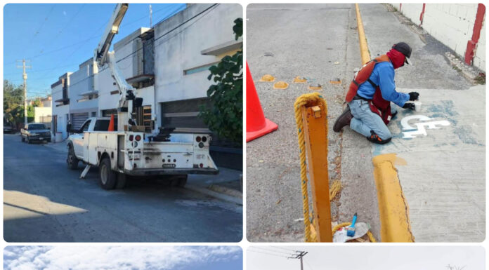 Gobierno de Reynosa mejora servicios públicos y espacios urbanos en distintas colonias