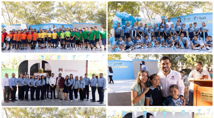 Beto Granados encabeza ceremonia por el 81 aniversario de la ONU en escuela de Matamoros