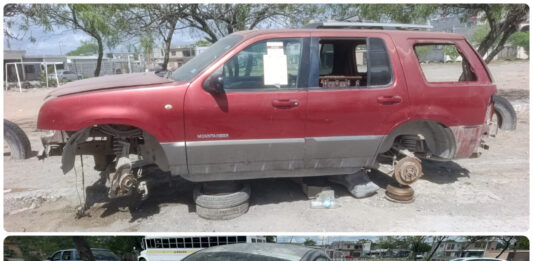 Gobierno de Reynosa notifica retiro de vehículos abandonados en calles de la colonia 20 de Noviembre