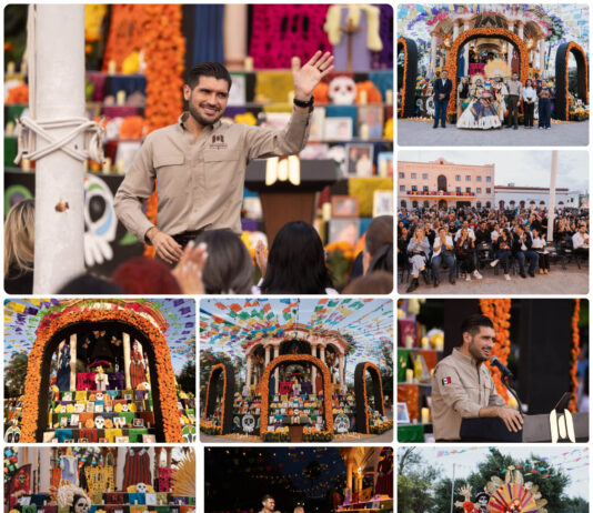 Inauguran en Matamoros la octava edición del Festival de la Huesuda y su Altar Monumental