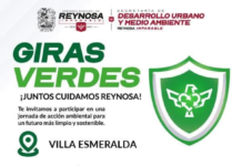Gobierno de Reynosa pospone Giras Verdes para el 9 de octubre en Villa Esmeralda