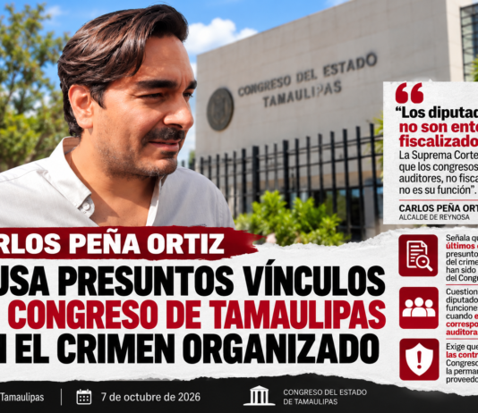 Carlos Peña Ortiz lanza graves acusaciones contra el Congreso de Tamaulipas y exige investigar sus contratos