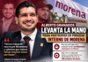 Alberto Granados levanta la mano para participar en proceso interno de Morena en Matamoros