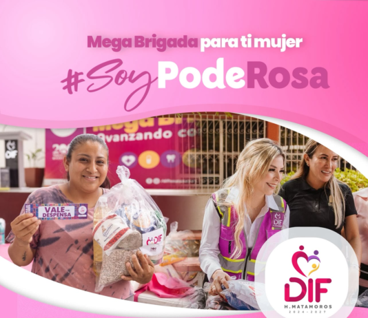 DIF Matamoros llevará Mega Brigada “Soy PodeRosa” al fraccionamiento Las Brisas