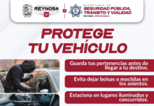 Gobierno de Reynosa emite recomendaciones para prevenir robos y cristalazos en vehículos