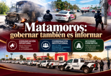 Matamoros: gobernar también es informar